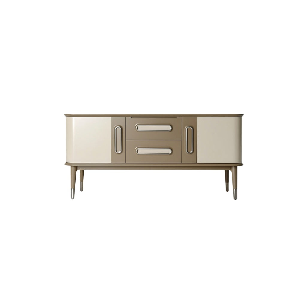 Modern Two-Tone Sideboard with Streamlined Design and Minimalist Aesthetics